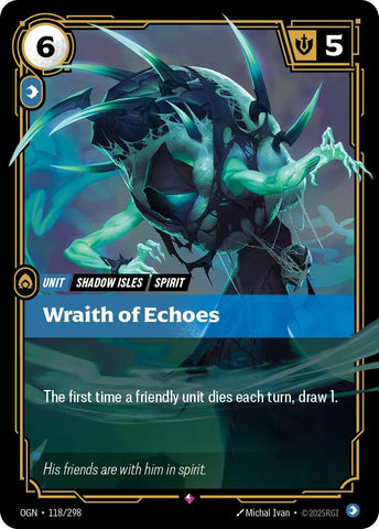Image for Wraith of Echoes (118/298) (OGN) - Riftbound: League of Legends Trading Card Game