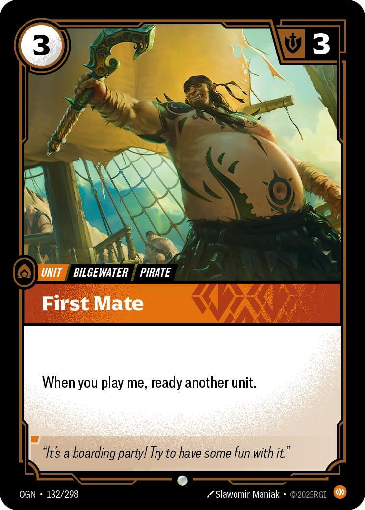 Image for First Mate (132/298) (OGN) - Riftbound: League of Legends Trading Card Game