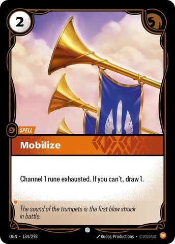 Image for Mobilize (134/298) (OGN) - Riftbound: League of Legends Trading Card Game