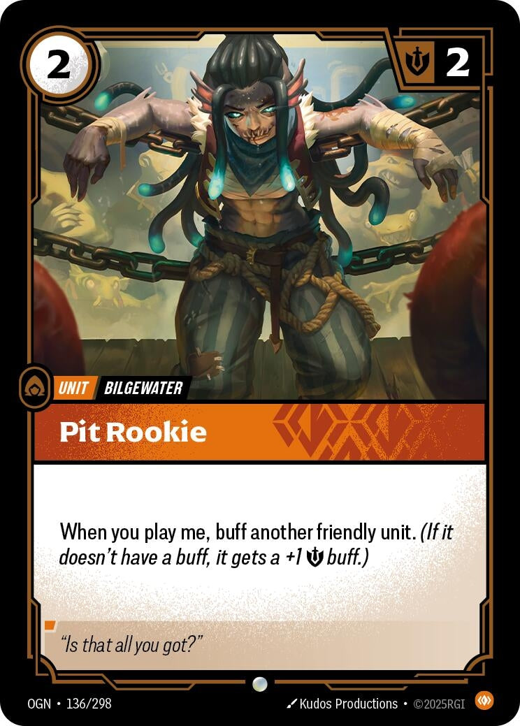 Image for Pit Rookie (136/298) (OGN) - Riftbound: League of Legends Trading Card Game