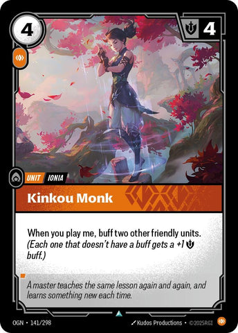 Image for Kinkou Monk (141/298) (OGN) - Riftbound: League of Legends Trading Card Game