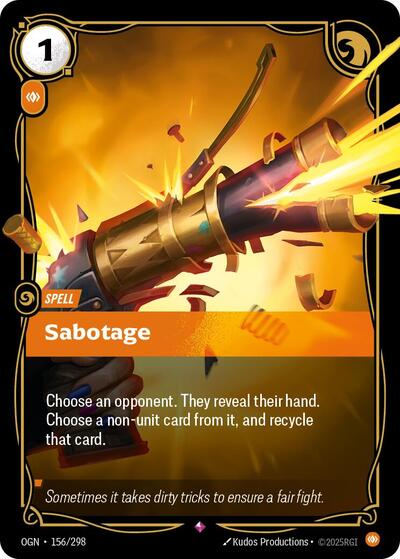 Sabotage (156/298) (Origins) (Rare)
