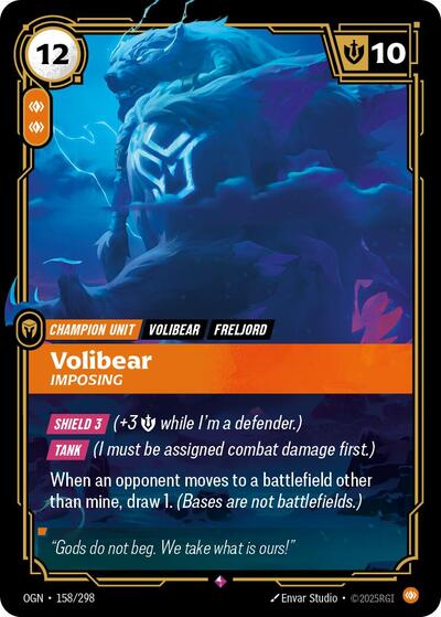 Volibear Imposing (158/298) (Origins) (Rare)
