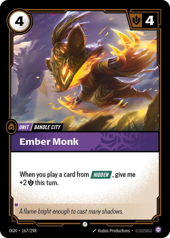 Image for Ember Monk (167/298) (OGN) - Riftbound: League of Legends Trading Card Game