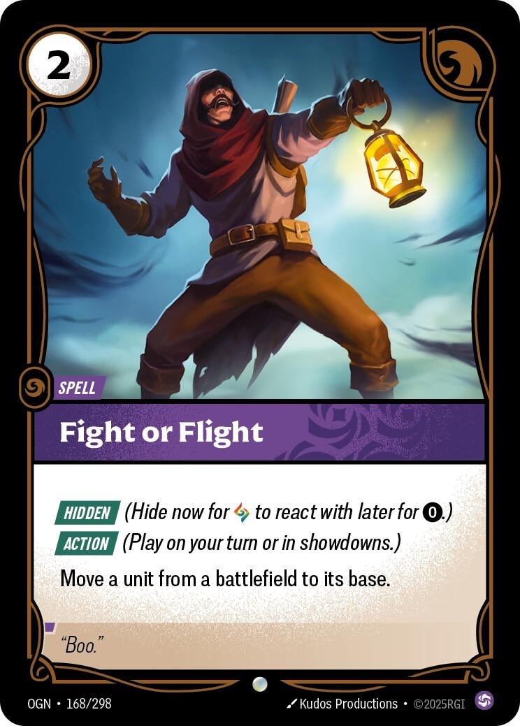 Image for Fight or Flight (168/298) (OGN) - Riftbound: League of Legends Trading Card Game