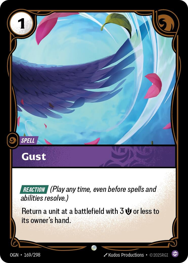 Image for Gust (169/298) (OGN) - Riftbound: League of Legends Trading Card Game