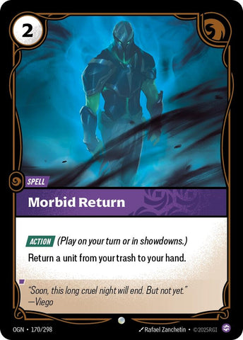 Image for Morbid Return (170/298) (OGN) - Riftbound: League of Legends Trading Card Game