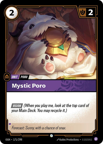 Image for Mystic Poro (171/298) (OGN) - Riftbound: League of Legends Trading Card Game