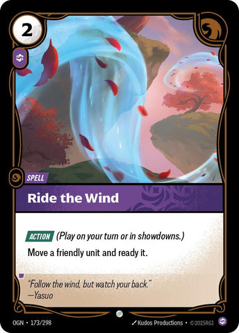 Image for Ride The Wind (173/298) (OGN) - Riftbound: League of Legends Trading Card Game
