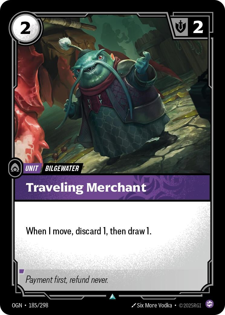 Image for Traveling Merchant (185/298) (OGN) - Riftbound: League of Legends Trading Card Game