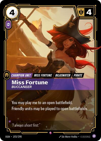 Miss Fortune Buccaneer (193/298) (Origins) (Rare)