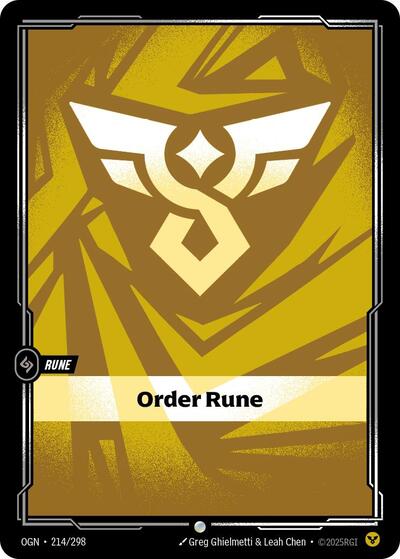 Order Rune (214/298) (Origins) (Common)