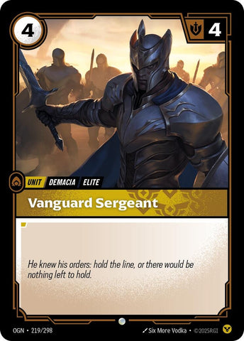 Vanguard Sergeant (219/298) (OGN)