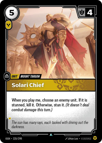 Image for Solari Chief (225/298) (OGN) - Riftbound: League of Legends Trading Card Game