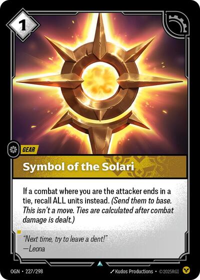 Symbol of the Solari (227/298) (Origins) (Uncommon)