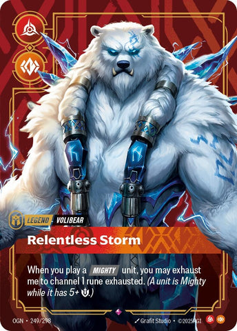 Image for Volibear - Relentless Storm (249/298) (OGN) - Riftbound: League of Legends Trading Card Game