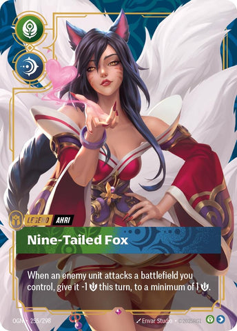 Image for Ahri - Nine-Tailed Fox (255/298) (OGN) - Riftbound: League of Legends Trading Card Game