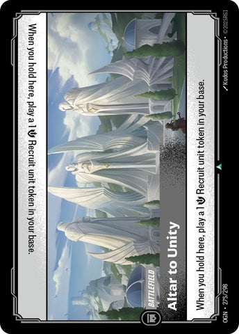Image for Altar to Unity (275/298) (OGN) - Riftbound: League of Legends Trading Card Game