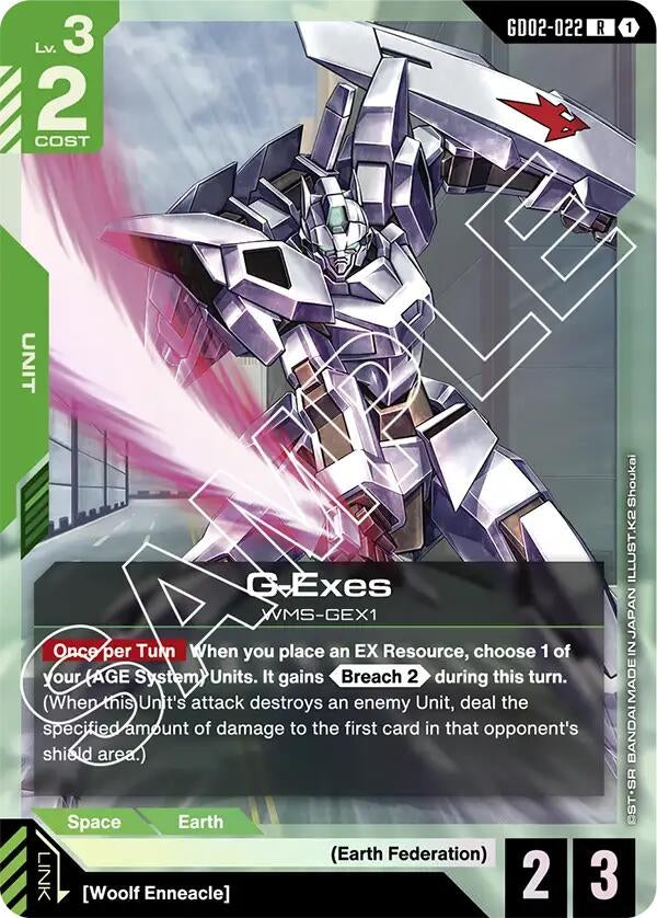 Image for G-Exes (GD02-022) (Dual Impact) - Gundam Card Game