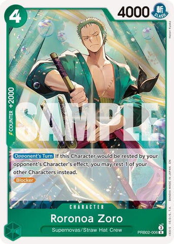 Roronoa Zoro - (PRB02-006) - Premium Booster -The Best- Vol. 2 - (Rare)