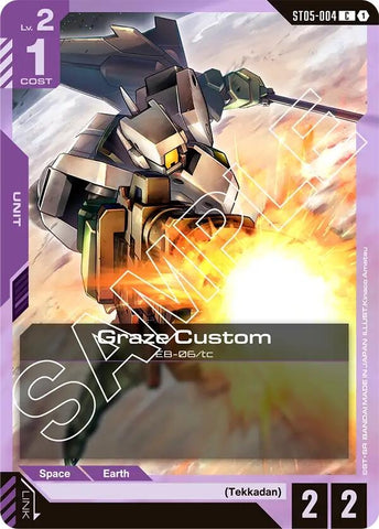 Image for Graze Custom (ST05-004) - Gundam Card Game