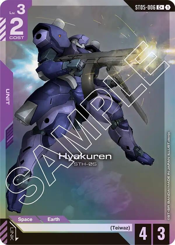 Image for Hyakuren (C+) (ST05-006) - Gundam Card Game