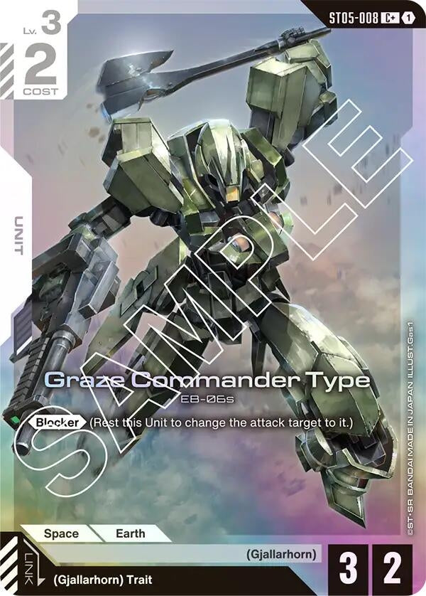 Image for Graze Commander Type (C+) (ST05-008) - Gundam Card Game