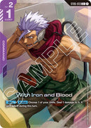 Image for With Iron and Blood (C+) (ST05-013) - Gundam Card Game
