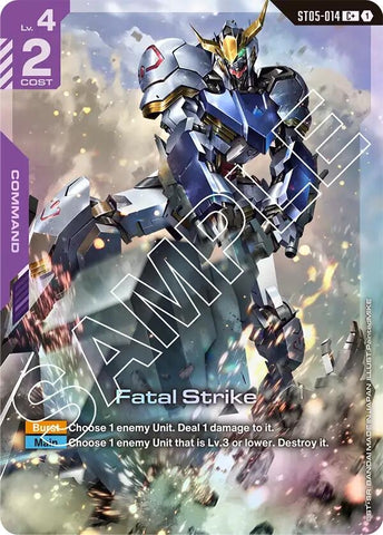 Image for Fatal Strike (C+) (ST05-014) - Gundam Card Game