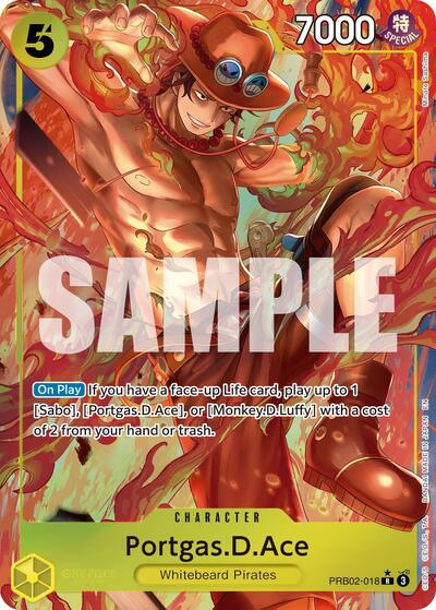 Portgas.D.Ace - (PRB02-018) - Premium Booster -The Best- Vol. 2 - (Rare)