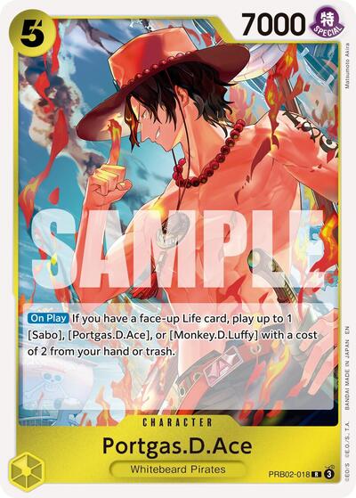 Portgas.D.Ace - (PRB02-018) - Premium Booster -The Best- Vol. 2 - (Rare)