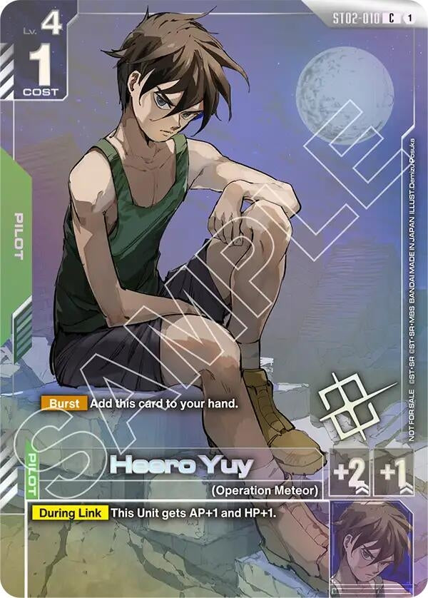 Image for Heero Yuy (Championship Finalist Card 01) (ST02-010) - Gundam Card Game