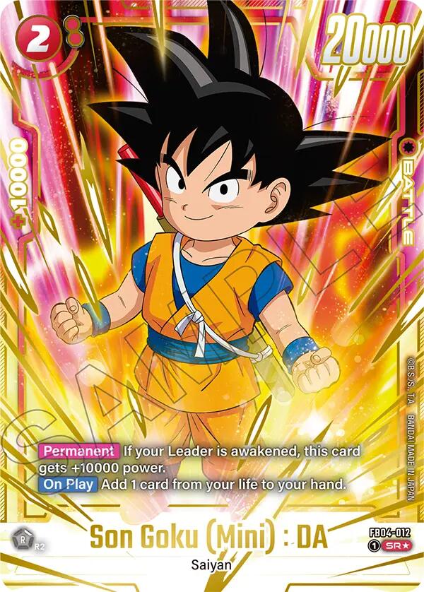 Son Goku (Mini) : DA - FB04-012 (Gold) [Fusion World Promotion Cards]