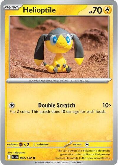 Helioptile - (052/132) - ME01: Mega Evolution - (Common)