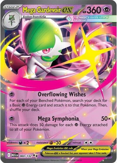 Mega Gardevoir ex - (060/132) - ME01: Mega Evolution - (Double Rare)