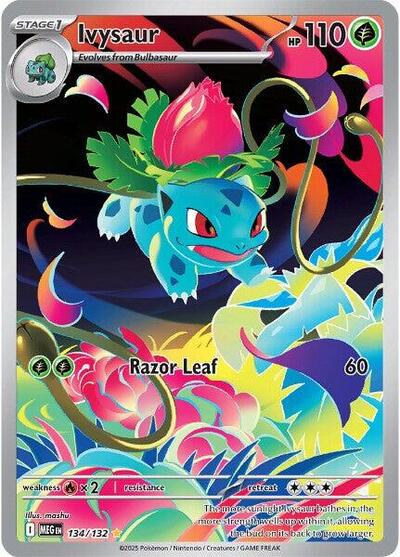 Ivysaur - (134/132) - ME01: Mega Evolution - (Illustration Rare)