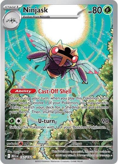 Ninjask - (137/132) - ME01: Mega Evolution - (Illustration Rare)