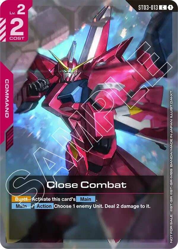 Image for Close Combat (Championship Participation Pack 01) (ST03-013) - Gundam Card Game