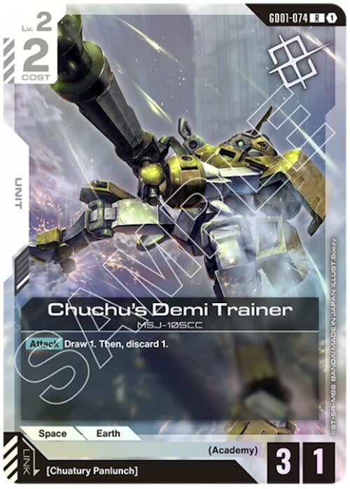 Image for Chuchu's Demi Trainer (Judge Pack 01) (GD01-074) - Gundam Card Game