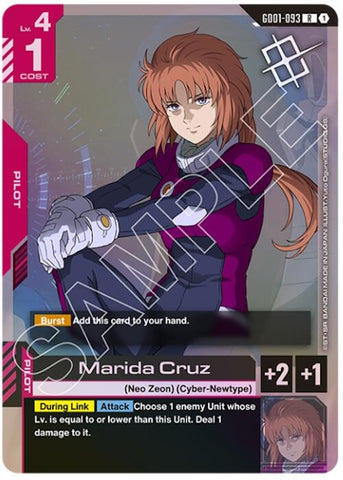 Image for Marida Cruz (Judge Pack 01) (GD01-093) - Gundam Card Game