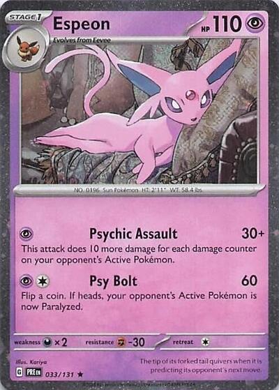 Espeon (Cosmos Holo) - (033/131) - Miscellaneous Cards & Products - (Rare)