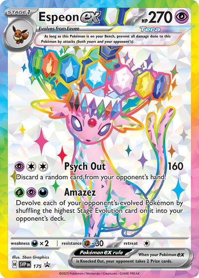 Espeon ex - (SVP 175) - SV: Scarlet & Violet Promo Cards - (Promo)