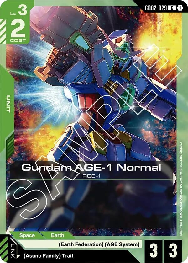 Image for Gundam AGE-1 Normal (GD02-029) (GD02-029) (Dual Impact) - Gundam Card Game