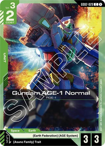 Image for Gundam AGE-1 Normal (GD02-029) (GD02-029) (Dual Impact) - Gundam Card Game