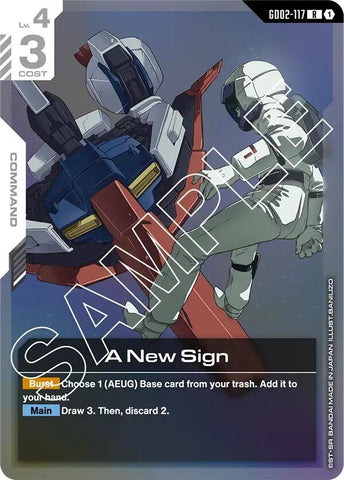 Image for A New Sign (GD02-117) (Dual Impact) - Gundam Card Game