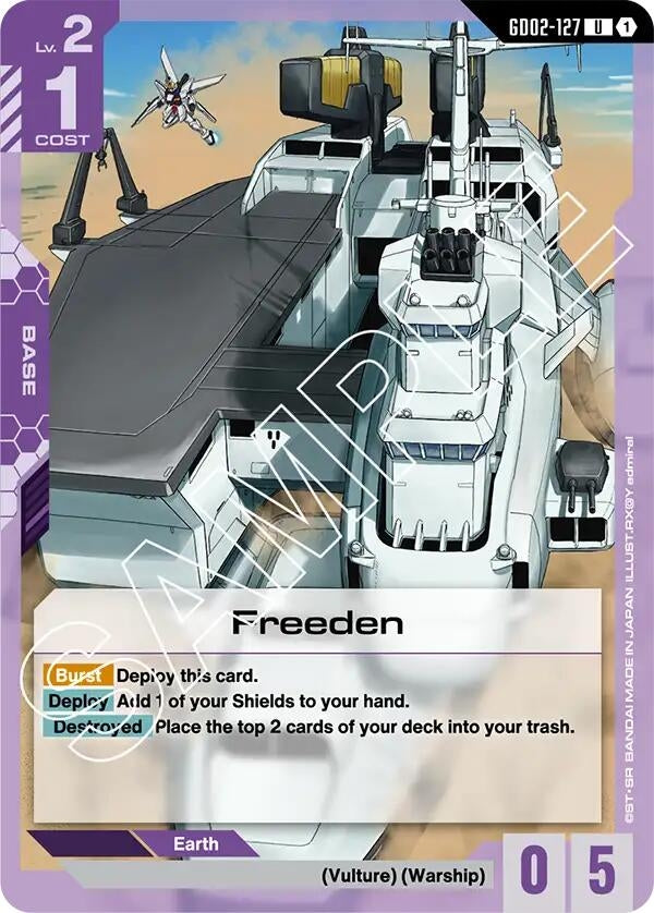 Image for Freeden (GD02-127) (Dual Impact) - Gundam Card Game