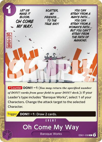 Oh Come My Way (Pirate) - (EB01-038) - Premium Booster -The Best- Vol. 2 - (Common)