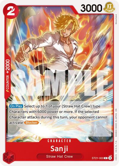 Sanji (Reprint) - (ST21-003) - Premium Booster -The Best- Vol. 2 - (Common)