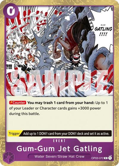 Gum-Gum Jet Gatling (Reprint) - (OP03-072) - Premium Booster -The Best- Vol. 2 - (Rare)