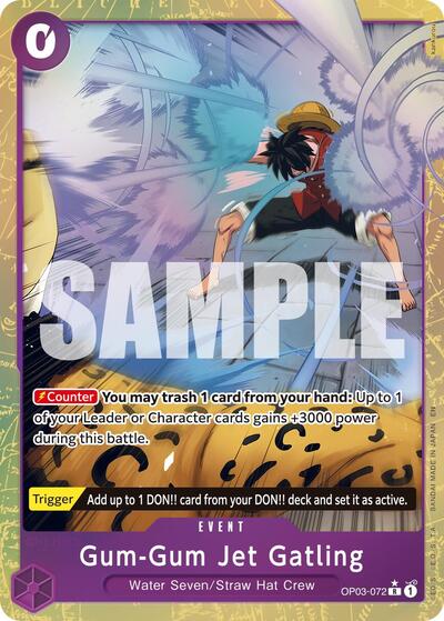 Gum-Gum Jet Gatling - (OP03-072) - Premium Booster -The Best- Vol. 2 - (Rare)